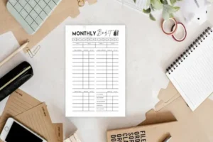 setting monthly savings goals budget