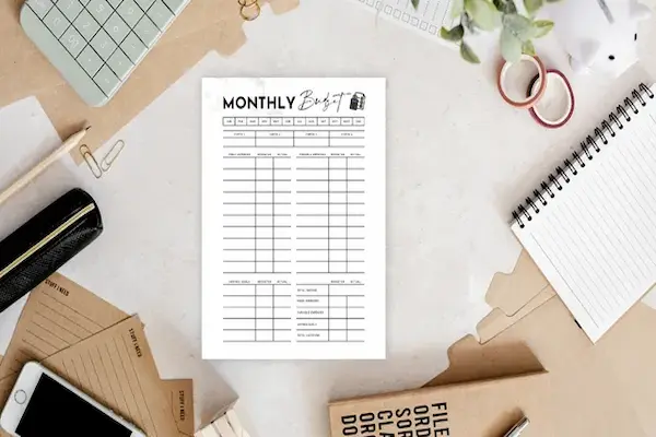 setting monthly savings goals budget