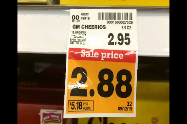 how to read price tags